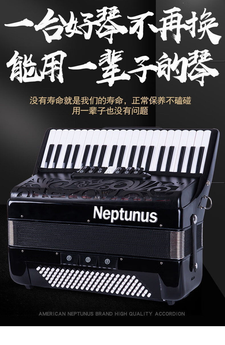 手风琴60贝斯96贝司120三排簧成人儿童初学入门演奏乐器定制款 捷克
