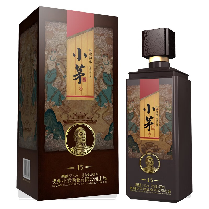 小茅酒业小茅15酱香型53度白酒500ml1瓶装