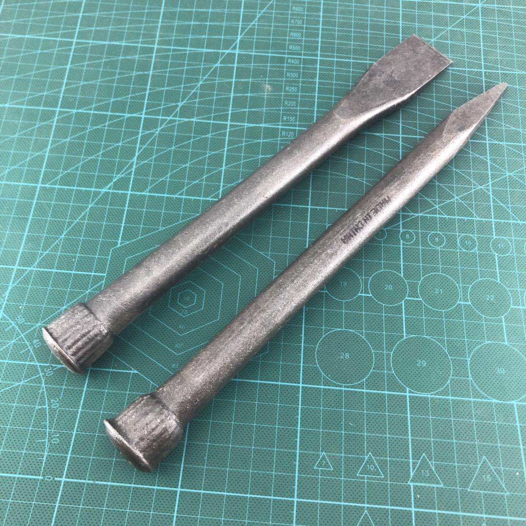 錾子水泥凿子特钢扁头凿钢冲子样冲凿石匠锤子劈石器石工钢凿钎子 两