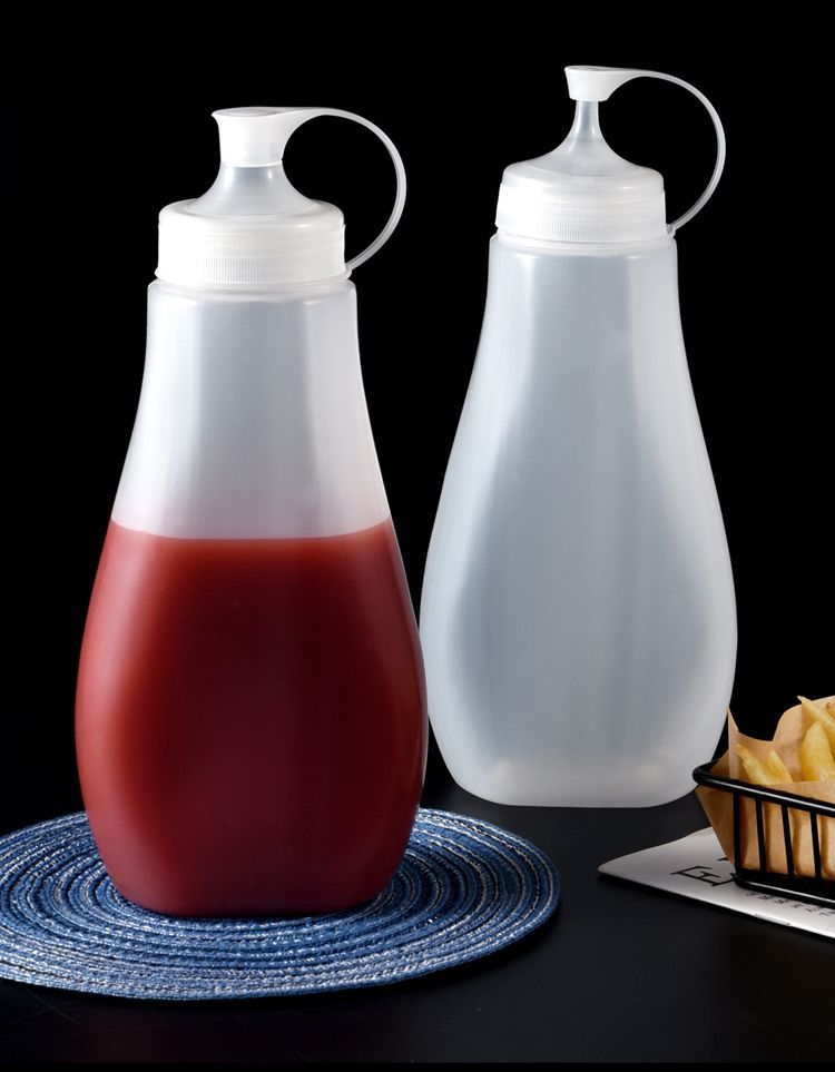 正瑞华商用大口径防漏沙拉瓶挤奶油壶番茄果酱巧克力挤酱瓶蜂蜜挤压瓶