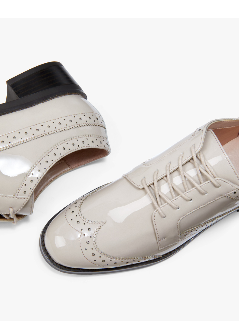 pedro女鞋pw1-65580006女士简约休闲系带德比鞋 wine酒红色 41