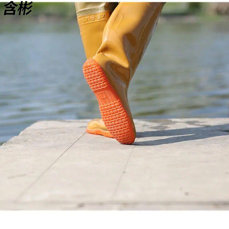 含彬 下田插秧靴软底水田鞋插秧鞋高筒下水裤农田防滑靴水鞋水靴防水
