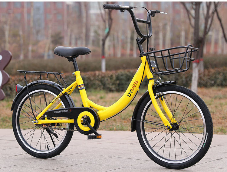 摩拜单车自行车儿童男女学生20寸代步小黄车同款16寸脚踏共享单车天空