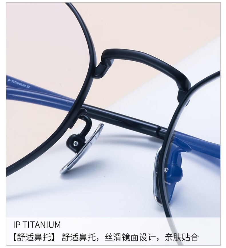 复古超轻纯钛圆框高度近视眼镜框男磨砂高端小脸纯钛titan镜架女5181