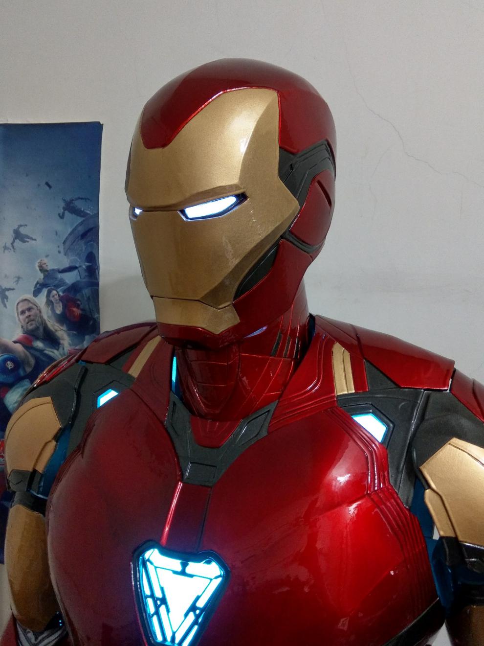 京选推荐漫威定制11马克mk85战甲钢铁侠盔甲可穿戴全身真人头盔雕像