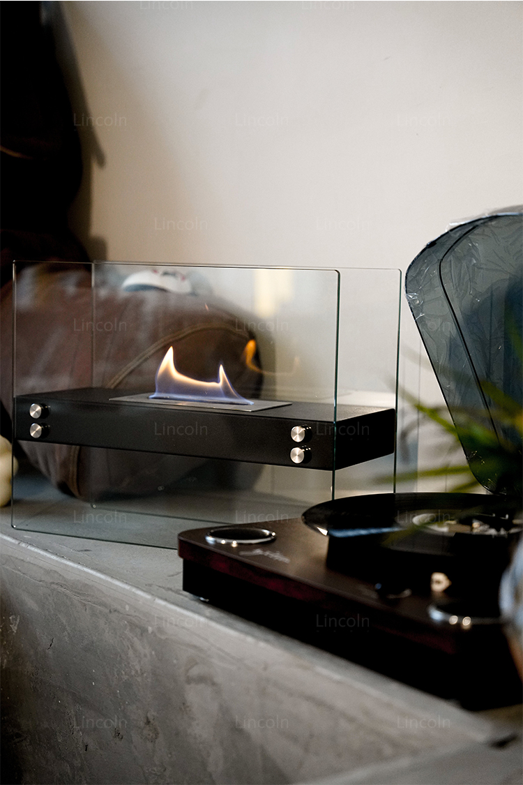 林肯真火壁炉林肯壁炉旷野派酒精壁炉居家摆件真火取暖器摆件网红礼物