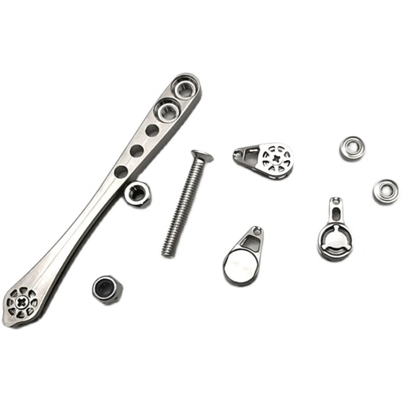 甲鱼枪小滑轮顶葫芦钛合金小葫芦中过线承轴甲鱼竿配件出线轮过线