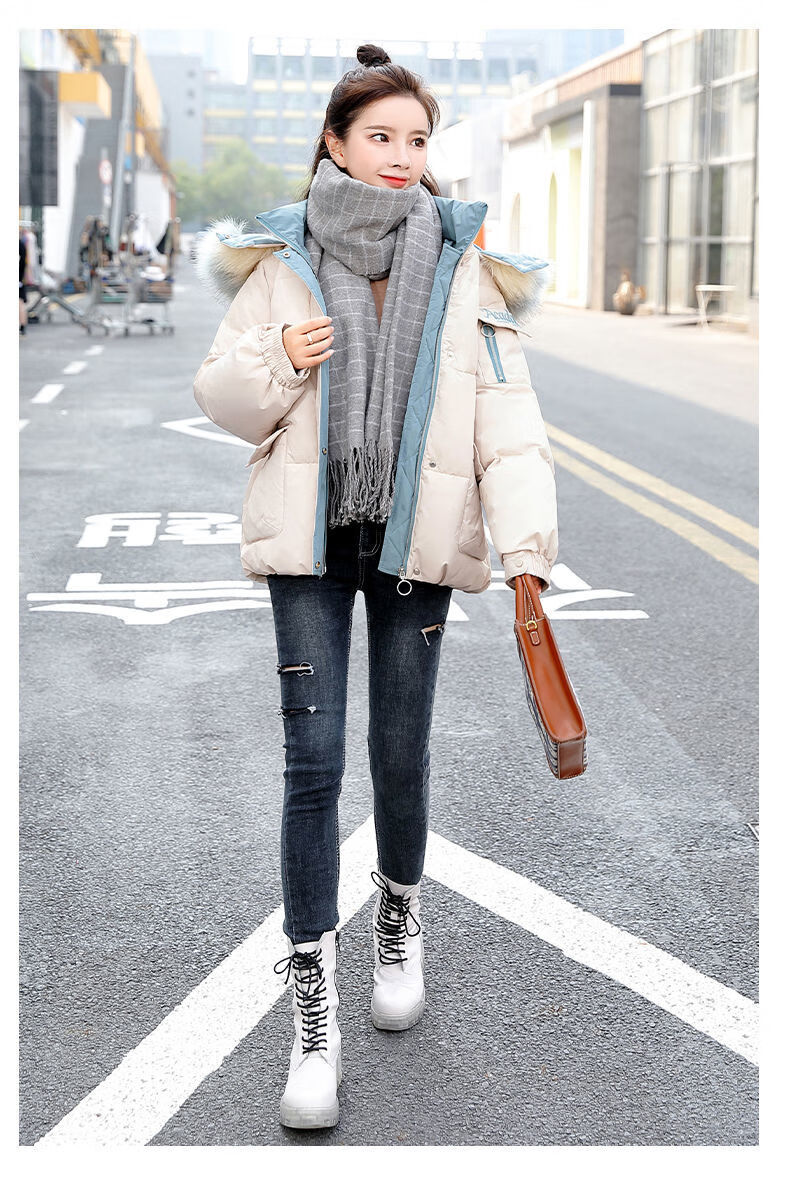 aemape新年战袍冬装棉服女2023年新款韩版时尚气质外套宽松棉衣小棉袄