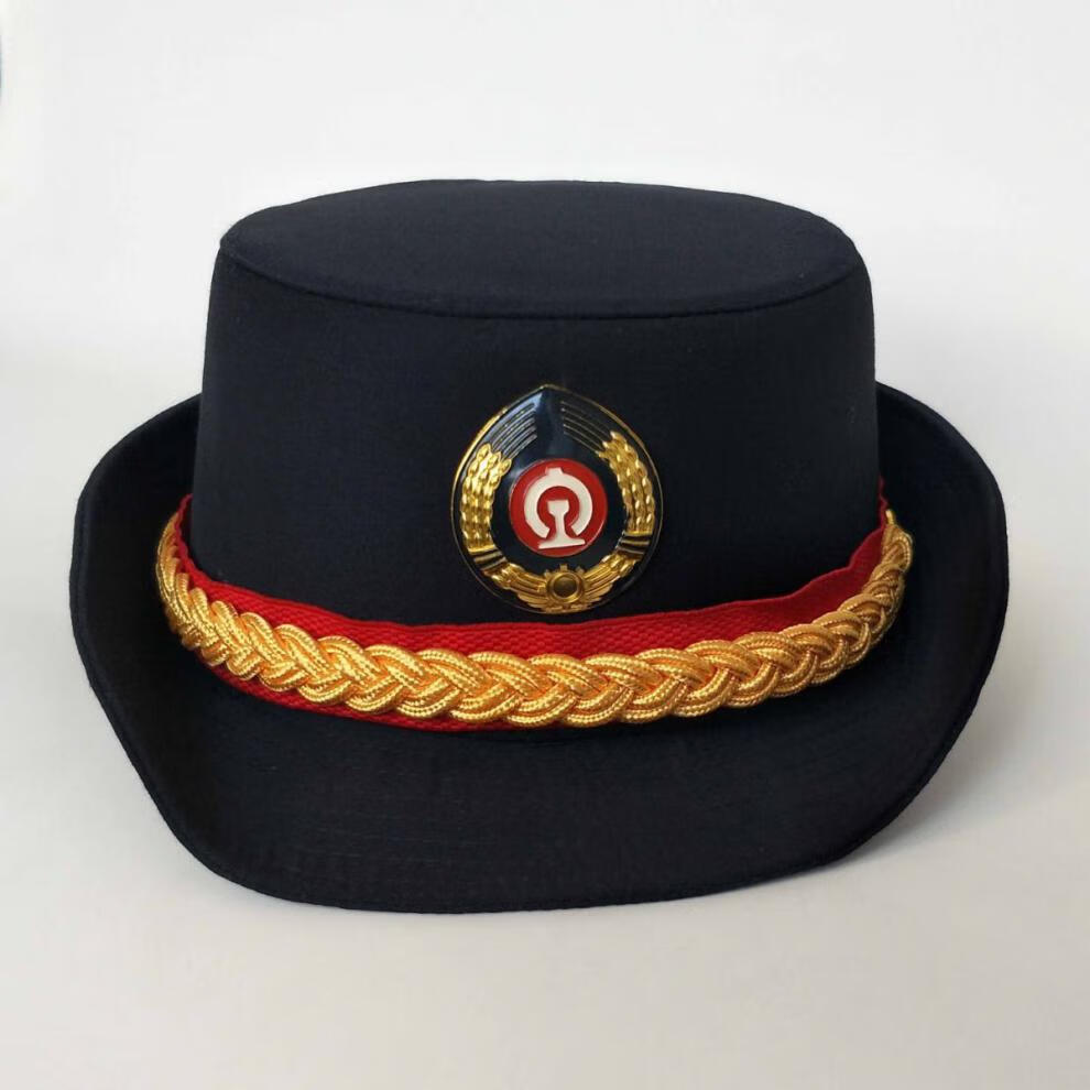 大檐帽陆2020新款铁路大盖帽列车员车长高铁动车乘务员夏网眼帽帽子女