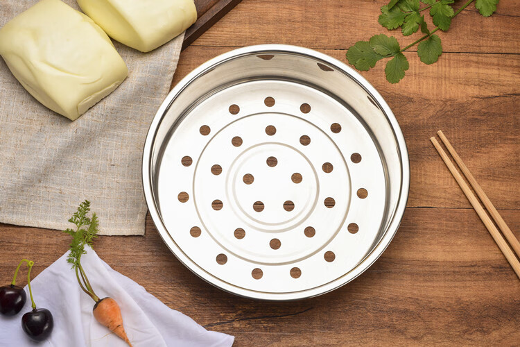 通用型不锈钢电饭煲蒸笼 美的电饭锅蒸格九阳蒸屉蒸层蒸架3l4l5升