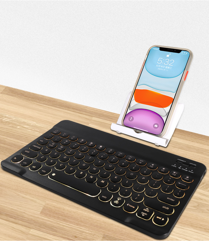 华为matepadpro无线蓝牙键盘m6荣耀5畅享平板小米4手机外接鼠标三星