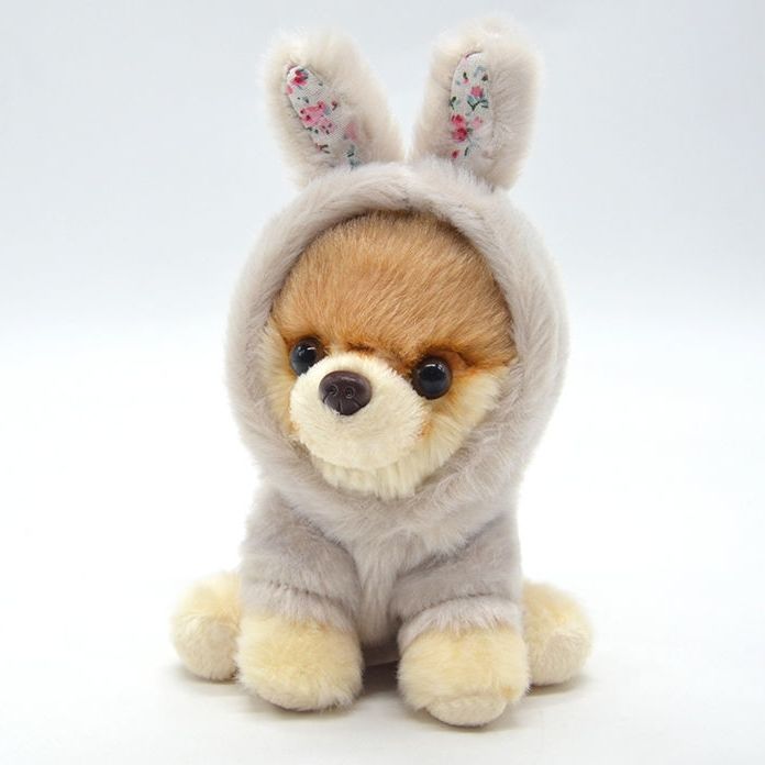 公仔仿真博美狗狗毛绒玩偶娃娃玩具送女生闺蜜生日礼物13小布昂沐小