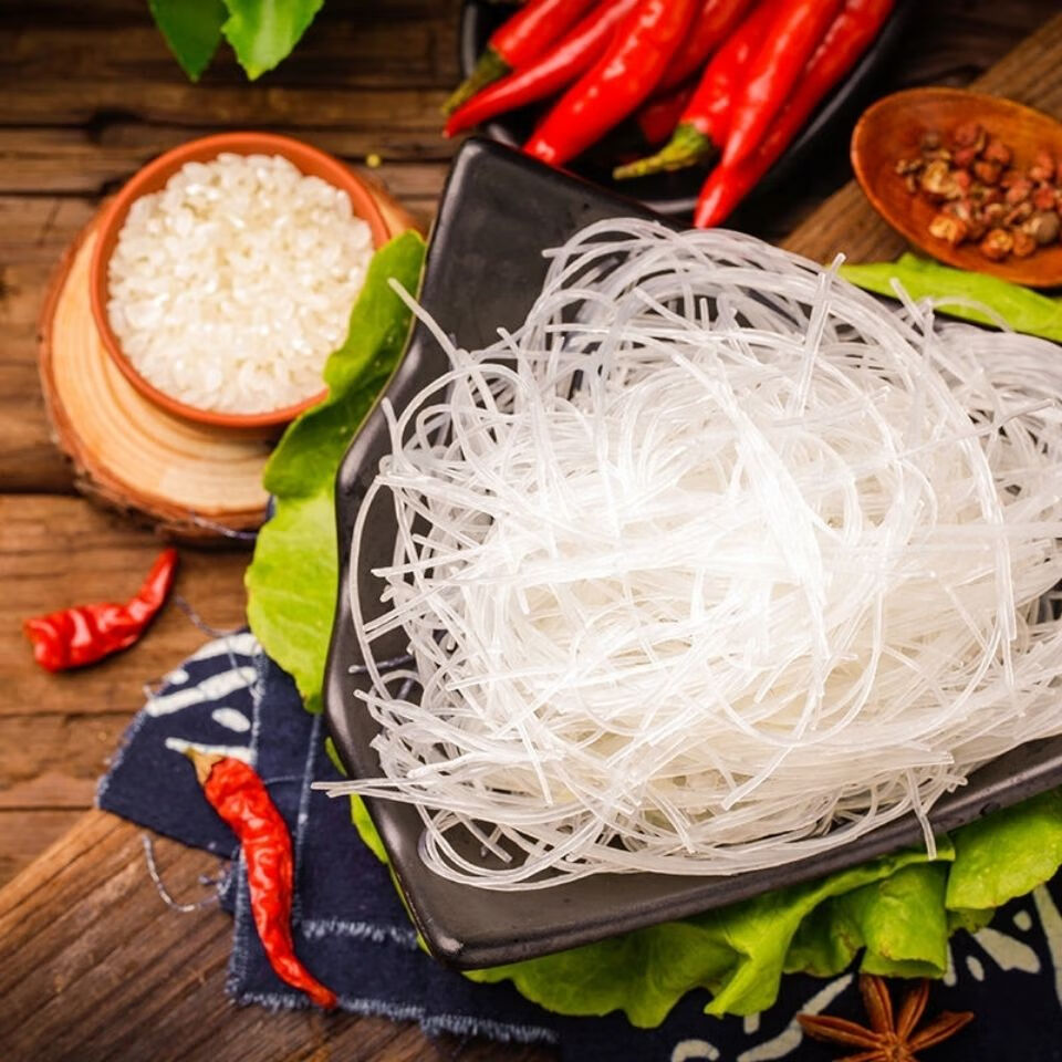 正宗龙口粉丝多规格风味豌豆粉丝麻辣烫花甲火锅炒米粉速食袋装 1斤