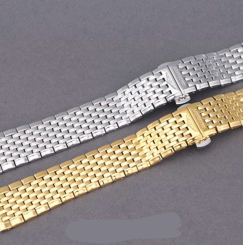 迪士尼(disney)适用原装浪琴钢带表带l4.821瑰丽921律雅男860嘉岚709.