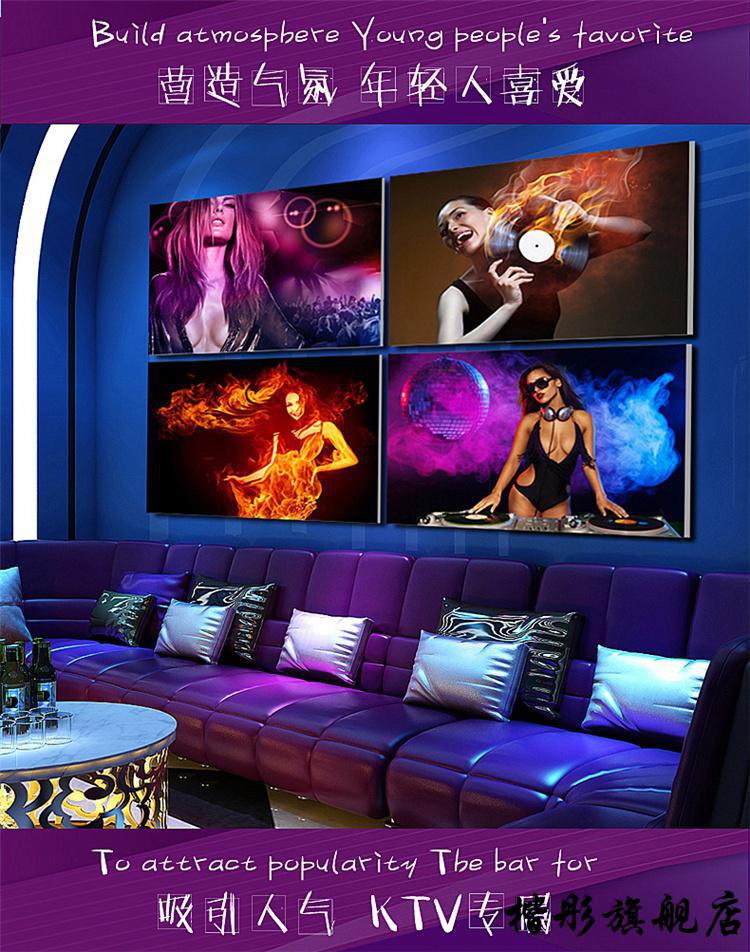 2022新款ktv壁画美女挂画酒吧墙面装饰夜店包厢性感画个性创意ktv装饰