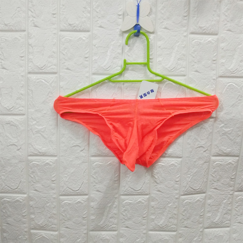男士内裤棉三角内裤底腰枪弹隔离性感低腰大鼻象凸冰丝蕾丝潮男士打底