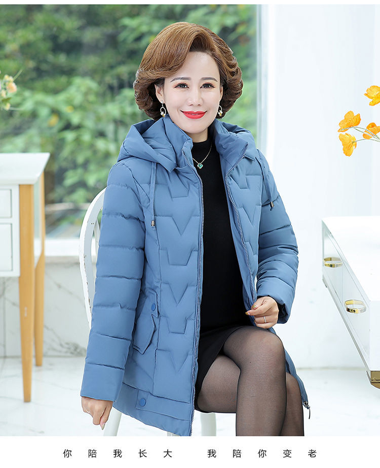 恒源祥轻薄羽绒服女21年秋冬新款冬装女妈妈穿的衣服冬衣岁服女士袄潮