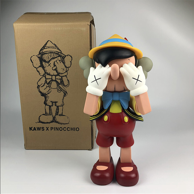 mand kaws匹诺曹公仔限量模型玩偶玩具潮流周边originalfake 坐姿(23