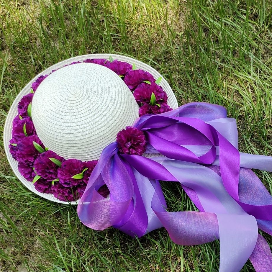 喜圣多新品摄影道具帽手工丝带拍照帽子花朵草帽女夏小清新海边出游