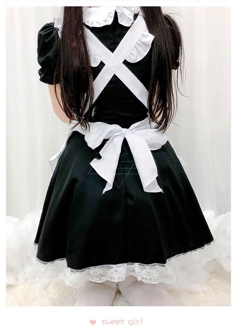 亚百鹿新品日系猫咪女仆装cos服装女萝莉性感女装露胸