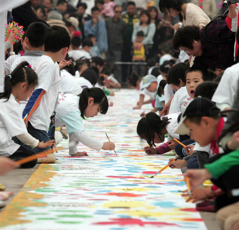 百米涂鸦画布 儿童绘画涤纶白布料 幼儿园画卷 画布蜡笔水彩t0228 1.