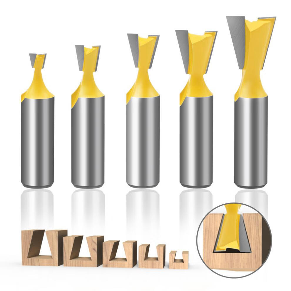 5件套1/2柄燕尾刀 子口荀刀 木工铣刀 雕刻刀 小型燕尾刀 1号1/2*1/4