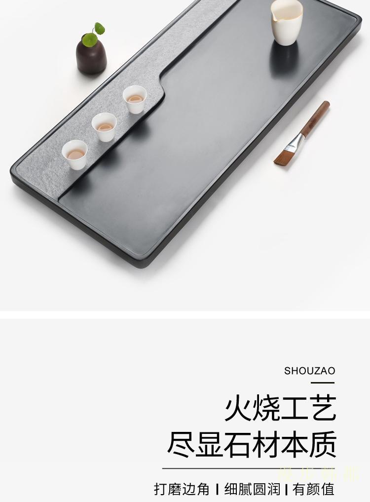 居富德 居富德火山石茶盘现代轻奢整块日式家用火山原石头茶台定制 长