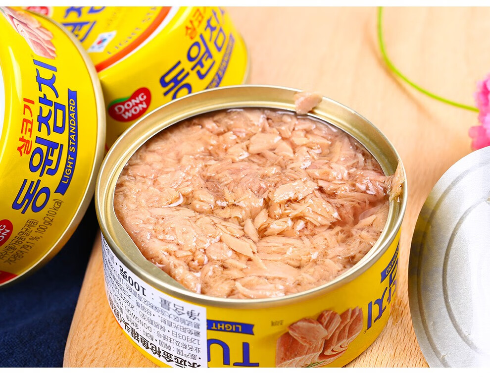 韩国 东远 金枪鱼罐头 原味 100g