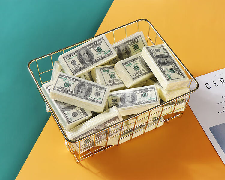 美元仿真11美金餐巾纸100美元手帕纸创意美钞纸巾个性抽纸爵星漫10包