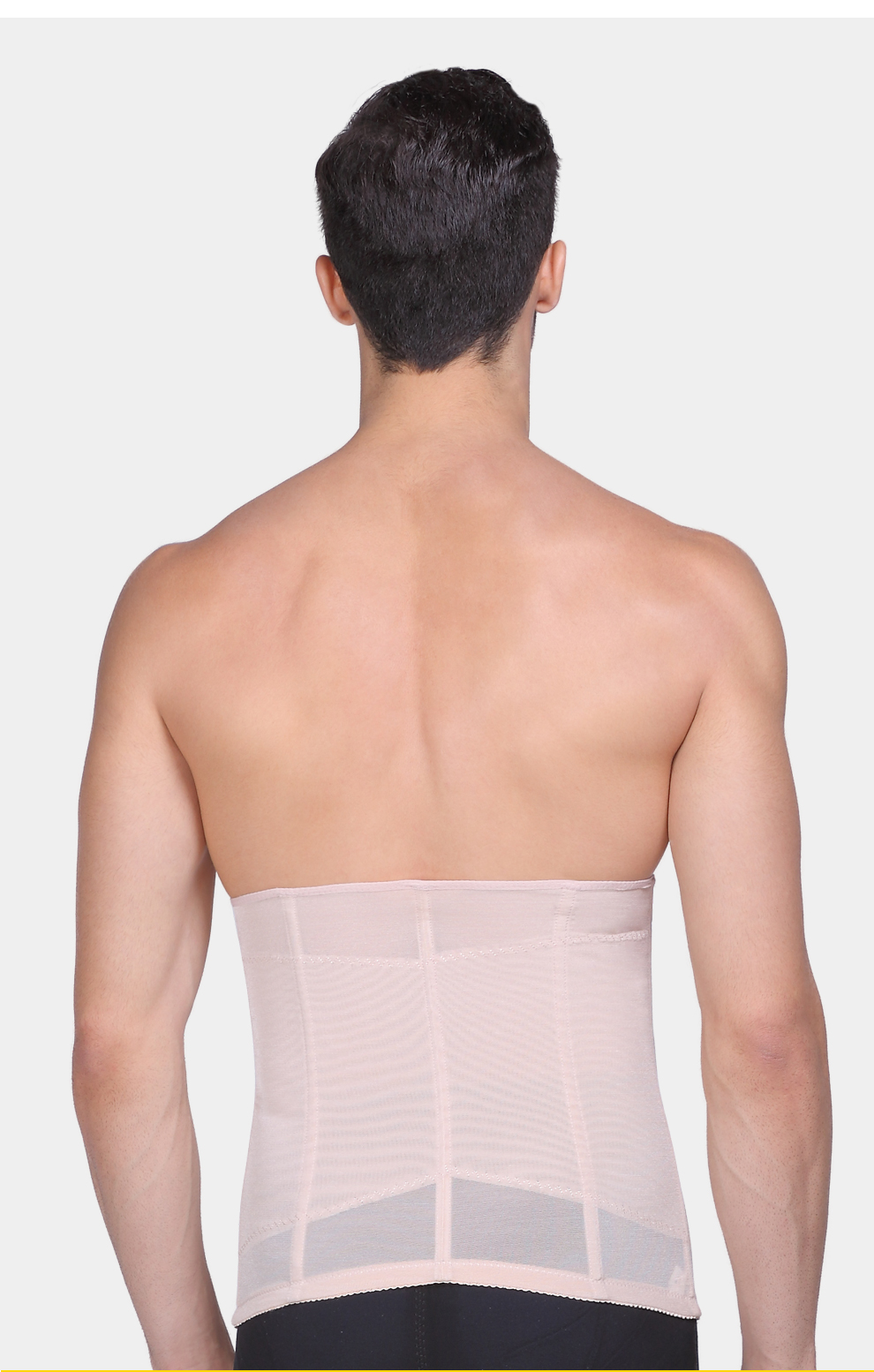 charms阡陌昔男士收腹带纯色白色减啤酒肚夏季薄款收小肚子强力瘦腰收