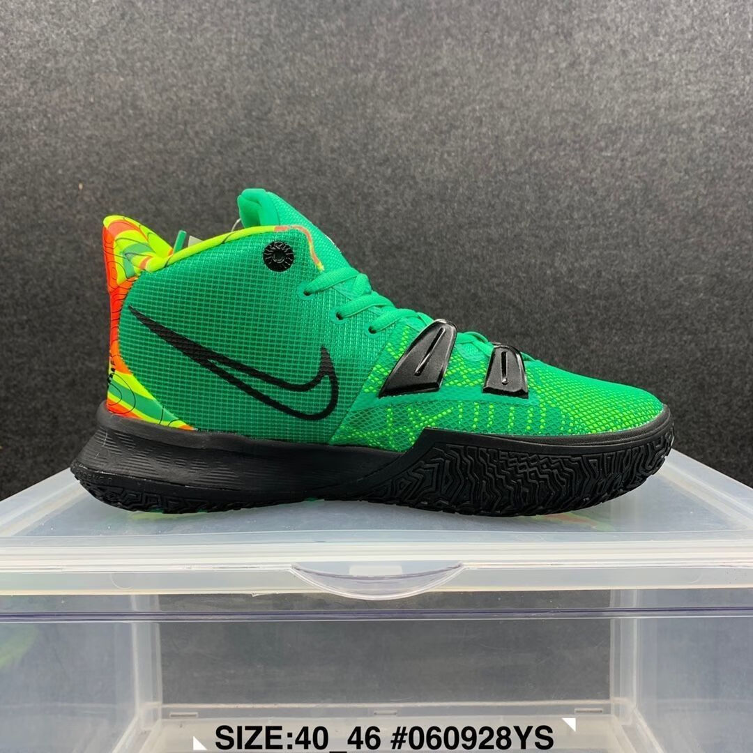 官方旗舰kyrie 7 欧文7代篮球鞋实战篮球鞋cq9327- 黑绿气象员 39