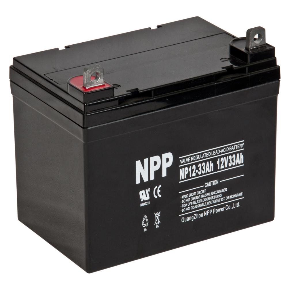 npp 耐普蓄电池np12-33直流屏消防柜电池 12v33ah ups电源