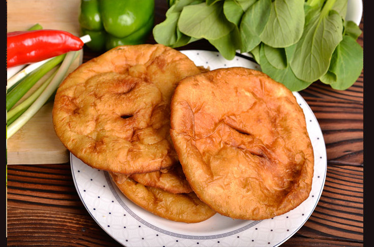 甘肃特色小吃老油饼特产面点好吃即食美食早餐西北手工香酥馍馍原味