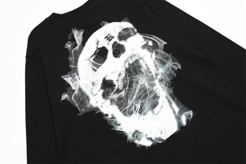 revenge卫衣套头毛圈布小众潮牌美式高街骷髅头长袖圆领上衣外套 骷髅