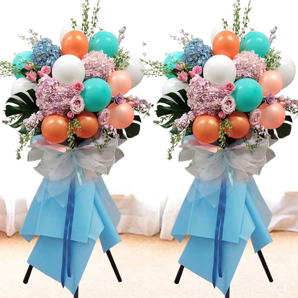 商务乔迁送朋友北京广州上海深圳杭州全国配送上门网红气球花篮a款1个