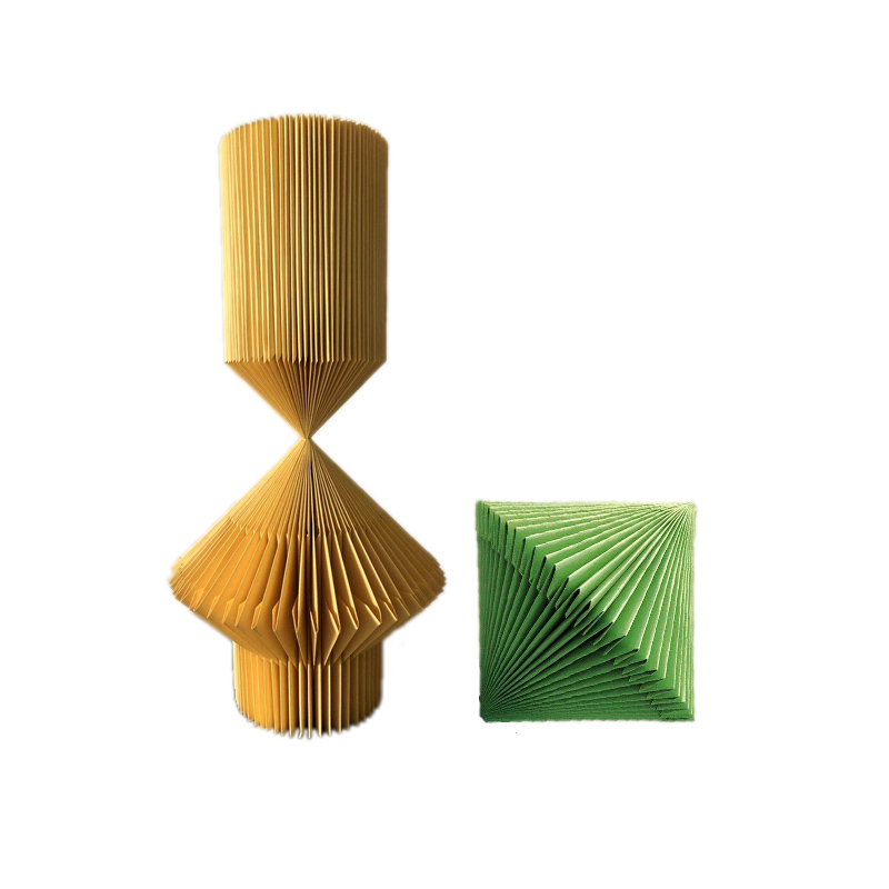 米兰折纸摆件手工北欧简约立体折叠纸工艺品摆件几何体样板房客厅 g款