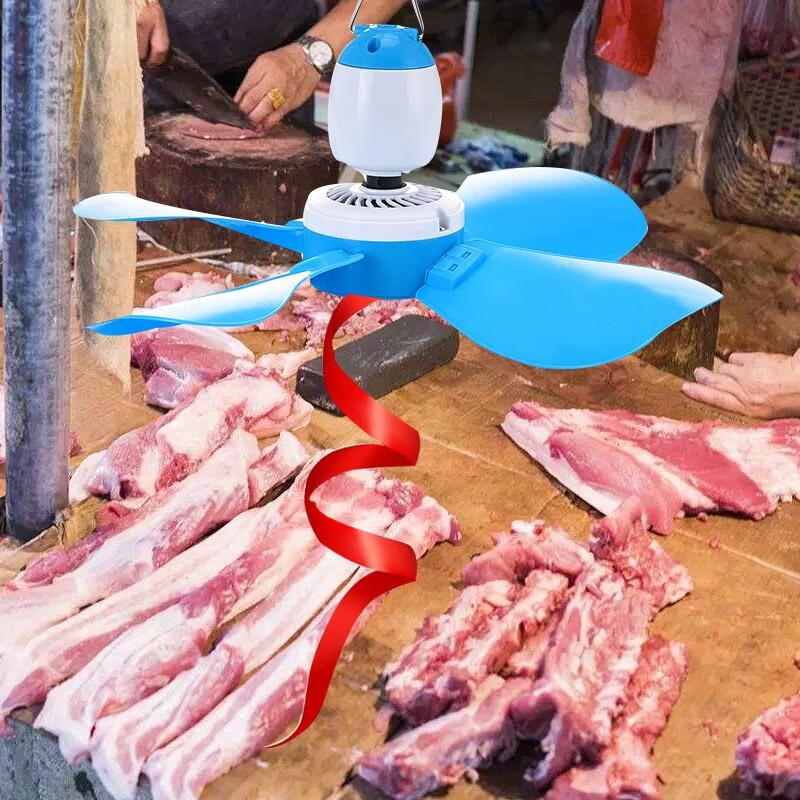 水果摊卤菜小吊扇电风扇微风扇小型厨房商用驱苍蝇驱蚊小吊扇220v旋转