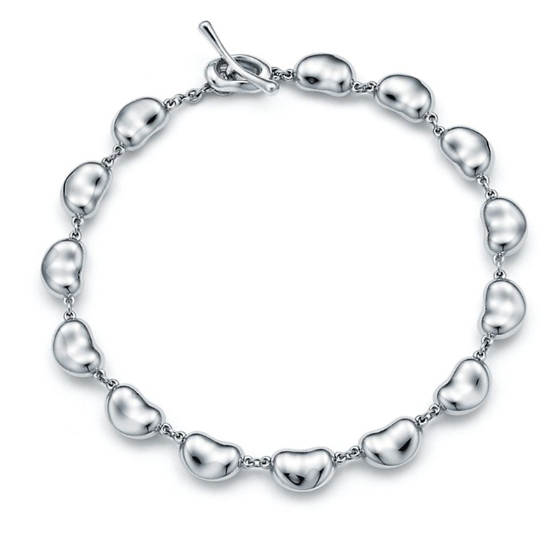 蒂芙尼(tiffany)新款女士手链整体豌豆图形纯银