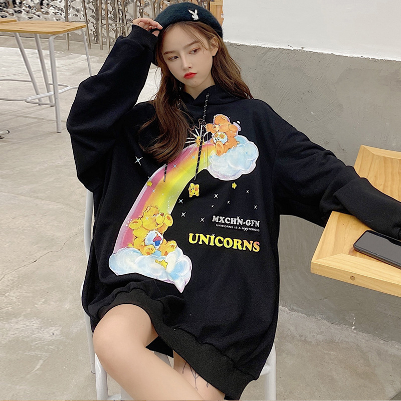 皇士皇妃棉长袖卫衣女春秋季舒适2022年连帽衫设计感小众薄款女装厚款