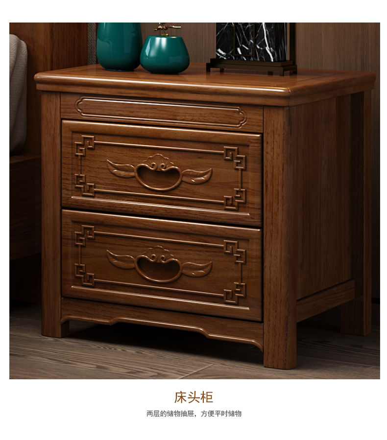 定制黄金梨木加厚全实木床米米大床双人主卧中式家具明清古典单床1800