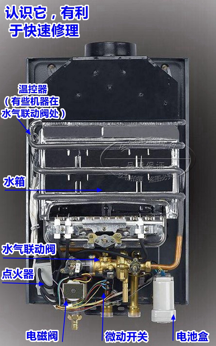 通用百威长威燃气热水器脉冲点火器烟道式点火器控制器热水器配件a1款