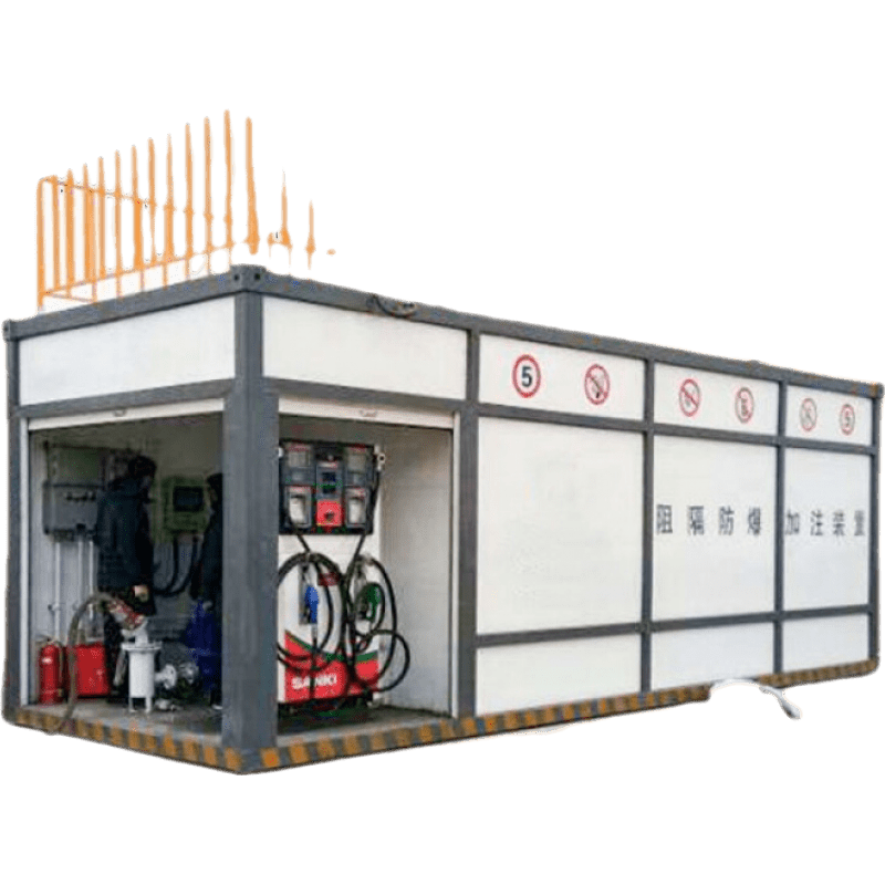成鼎撬装式阻隔集装箱式防爆撬装置可移动双油品加油站油罐汽油加油机