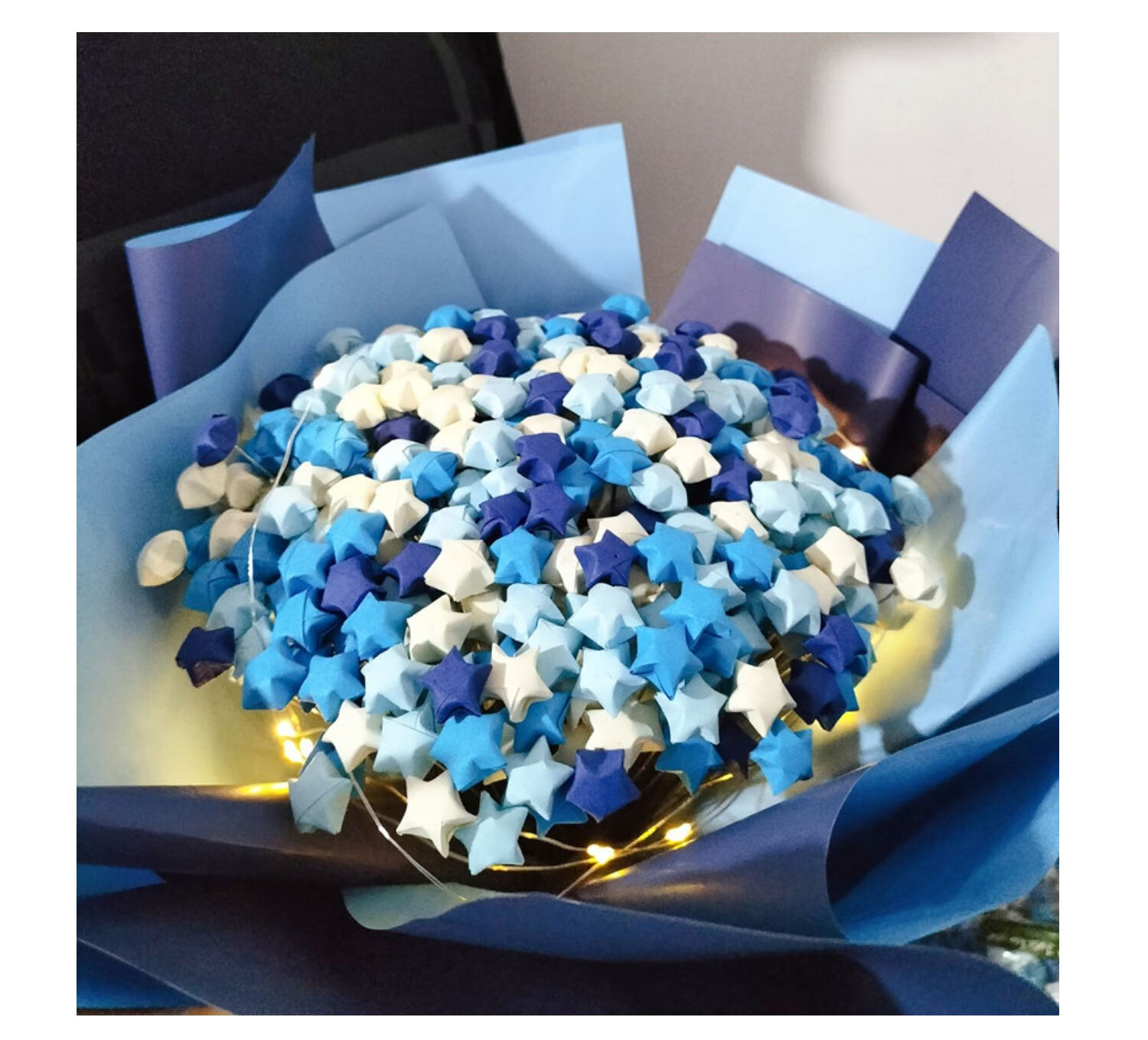 星星花束材料星星花束小红书同款diy手工满天星铁丝折纸全套材料包高