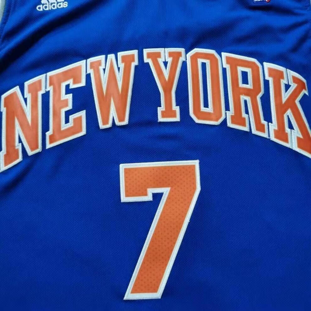 滕讯体育同款ds安东尼7号尼克斯球衣nba刺绣篮球服男女运动休闲背心