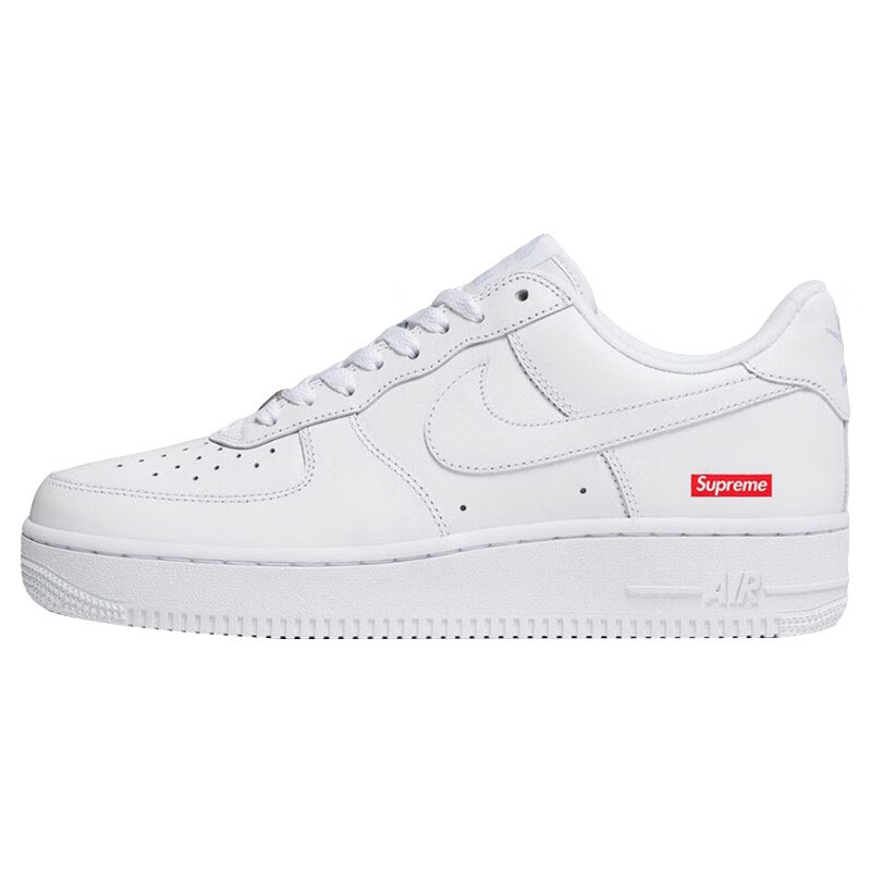 耐克nike air force 1 x supreme af1 联名空军一号黑白运动休闲板鞋