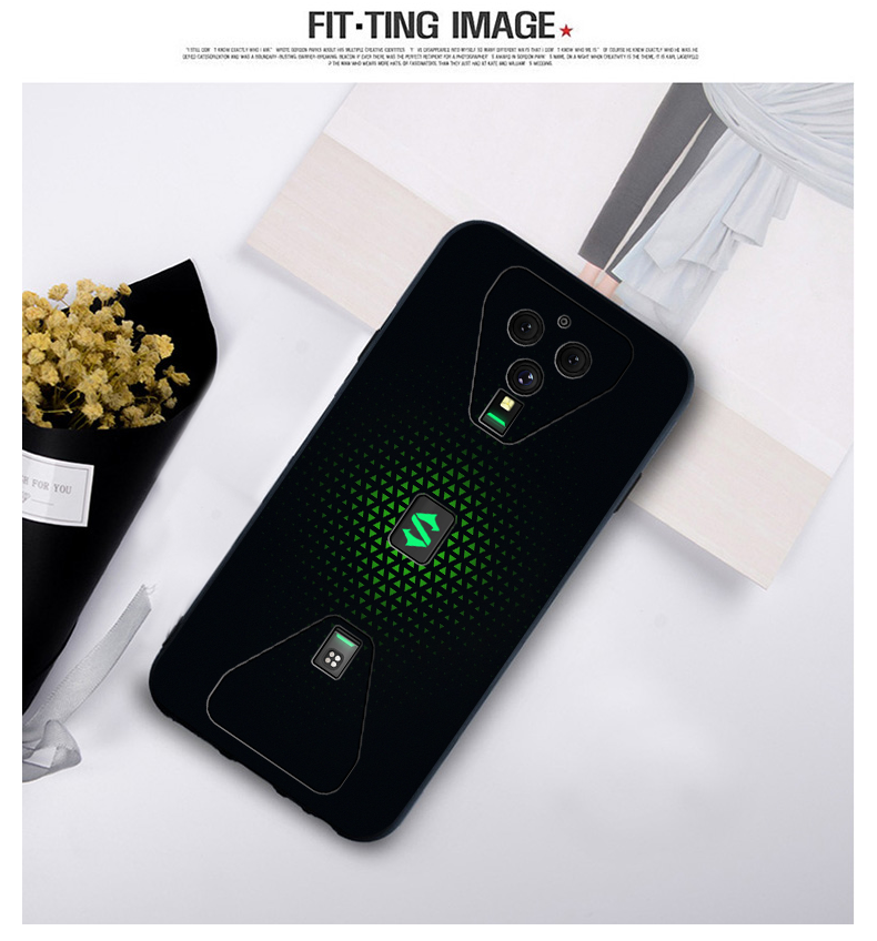 贝伦斯黑鲨3手机壳5g版3s游戏手机男女游戏手机卡通全包防摔硅胶定制