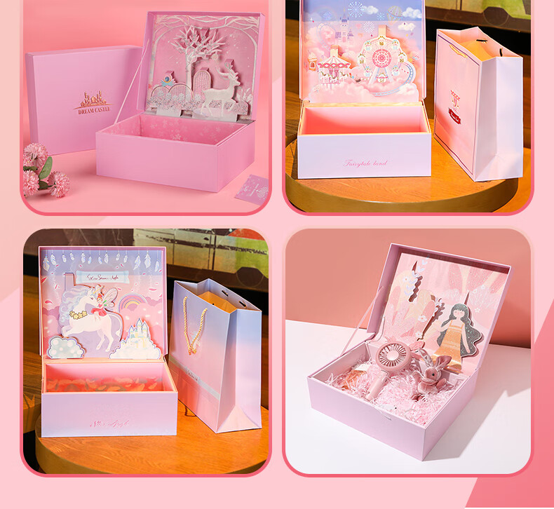 zanyang 高端开学文具大礼包生日礼物考试奖品少女心粉色网红文具套装