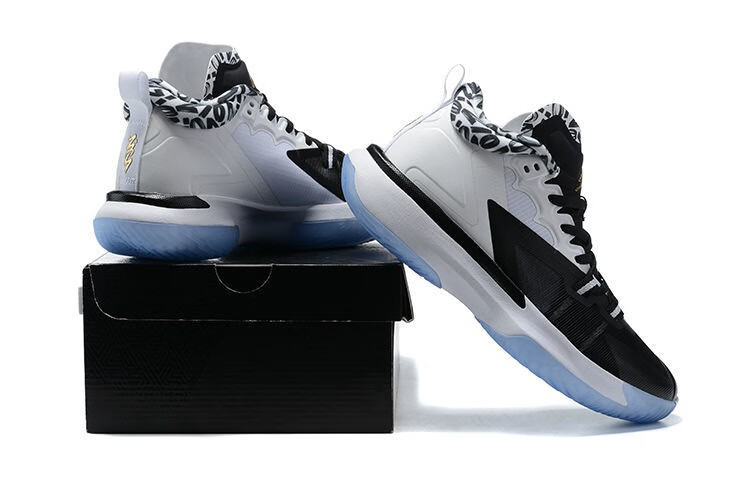 官方旗舰联名nike air zion 1 胖虎锡安一代白彩黑白鞋气垫耐磨实战