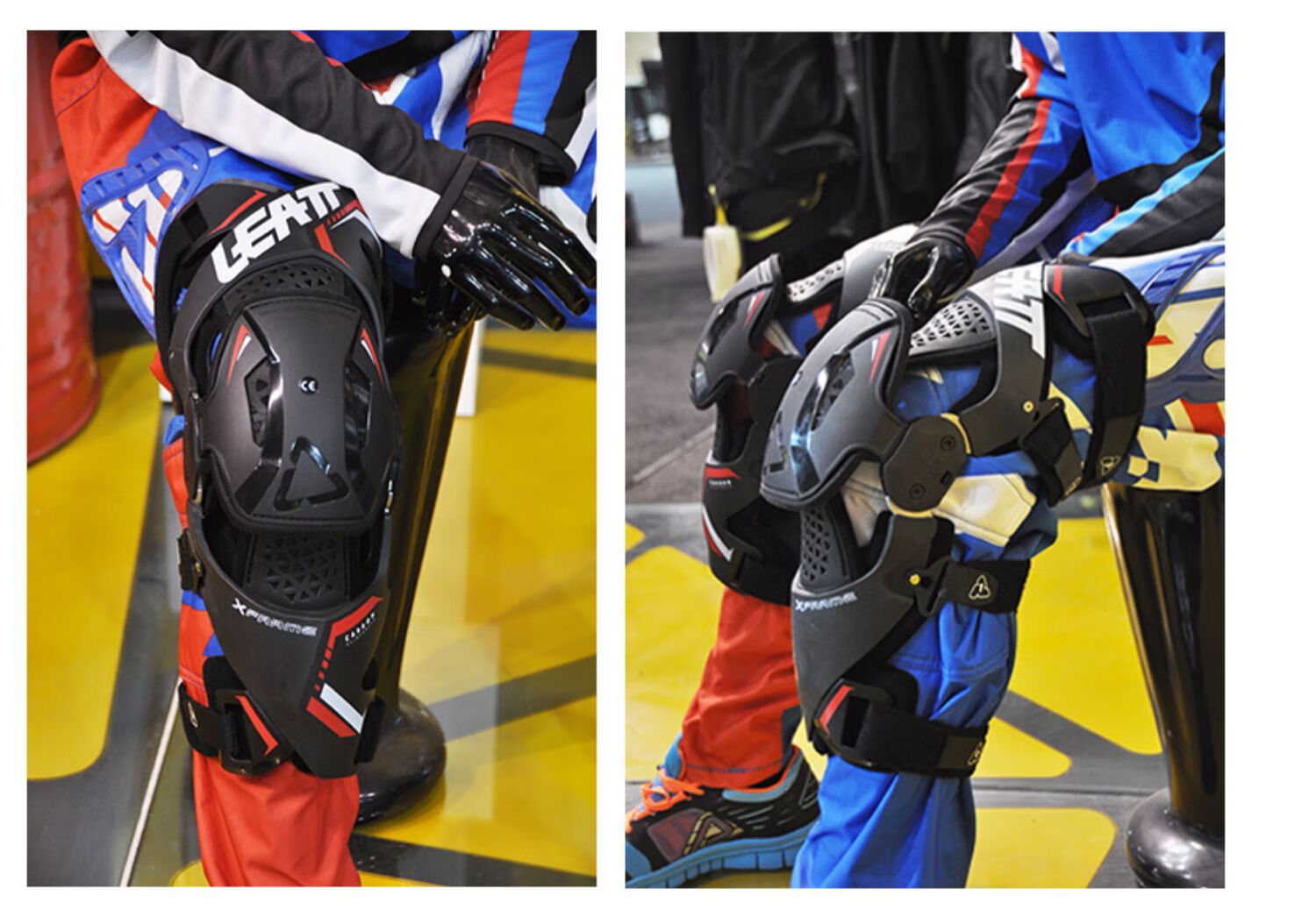 南非leatt越野摩托车机械腿金属可调活动轴防摔比赛护具骑行护膝 2022