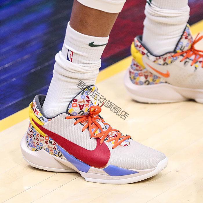 高版本公司级莆田纯原字母哥2代篮球鞋2ep白水泥黑白金气垫实战耐磨